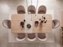 FINEBUY Esszimmerstuhl 2er Set Beige Samt goldene Beine Bild 5