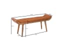 FINEBUY Polsterbank Chesterfield Ziegenleder Braun Retro Bild 4