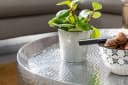FINEBUY Couchtisch Aluminium Silber Handgefertigt Bild 5