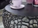 FINEBUY Couchtisch FB41461 Rund Schwarz Aluminium Metall Bild 5