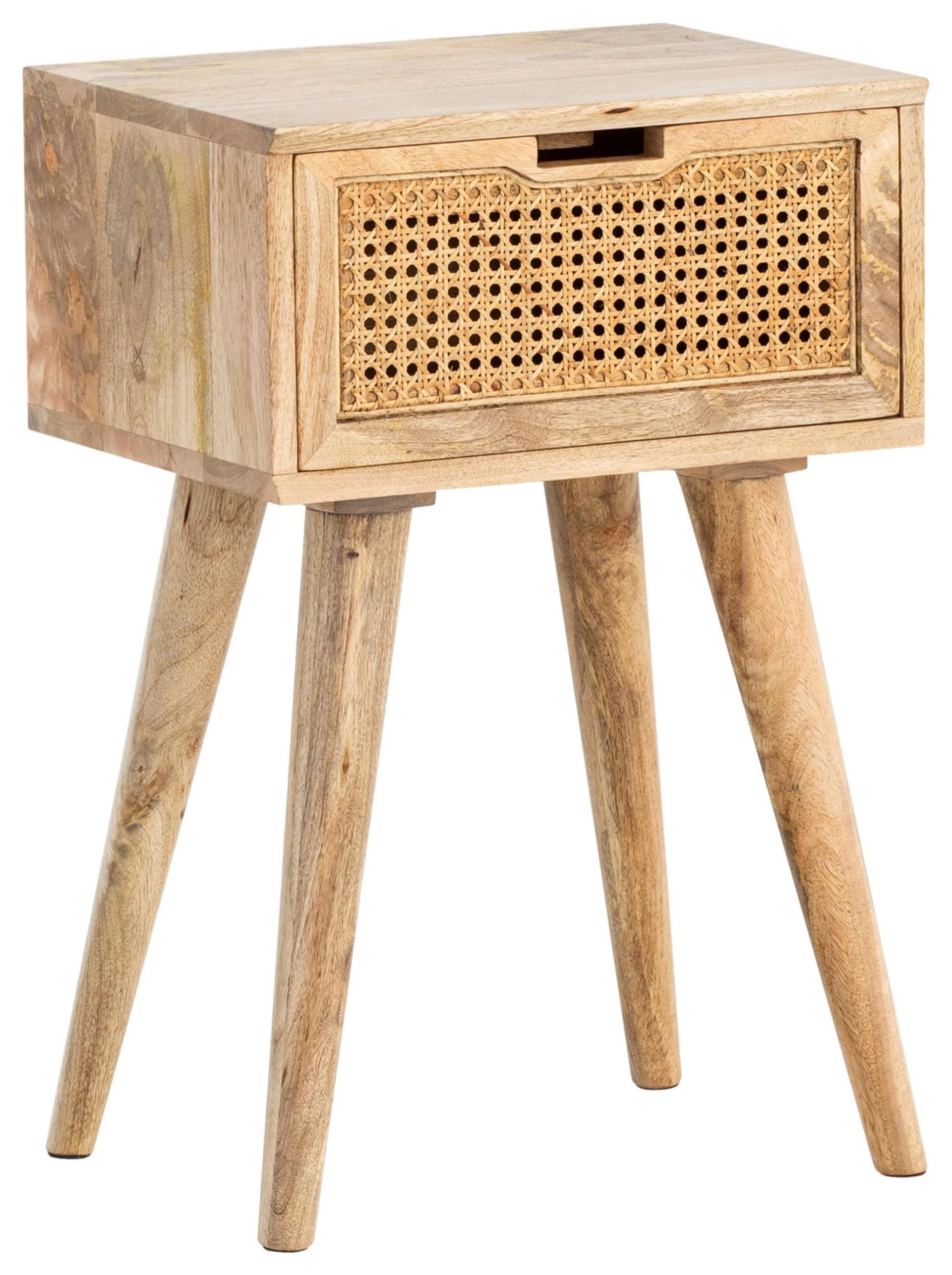 Nachttisch WL6.807 Massivholz Mangoholz Braun