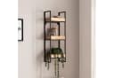 FINEBUY Wandregal Industrial Mango Massivholz Metall Hängeregal Bild 3