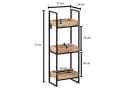 FINEBUY Wandregal Industrial Mango Massivholz Metall Hängeregal Bild 4