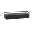 FINEBUY Wandregal FB55697 Massivholz Steinoptik Modern Schwebend Bild 3