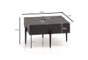 FineBuy Couchtisch Steinoptik Anthrazit Moderner Sofatisch Bild 4