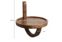 FINEBUY Wandregal Rund Mango Massivholz Modernes Hängeregal Bild 4