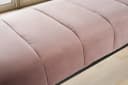 FINEBUY Samt Polsterbank Rosa Modern 108 cm Bild 5