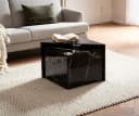 FINEBUY Satztisch Couchtisch Sofatisch MONOBLOC 2er Set Hochglanz Marmor Optik Dreieckig Bild 1