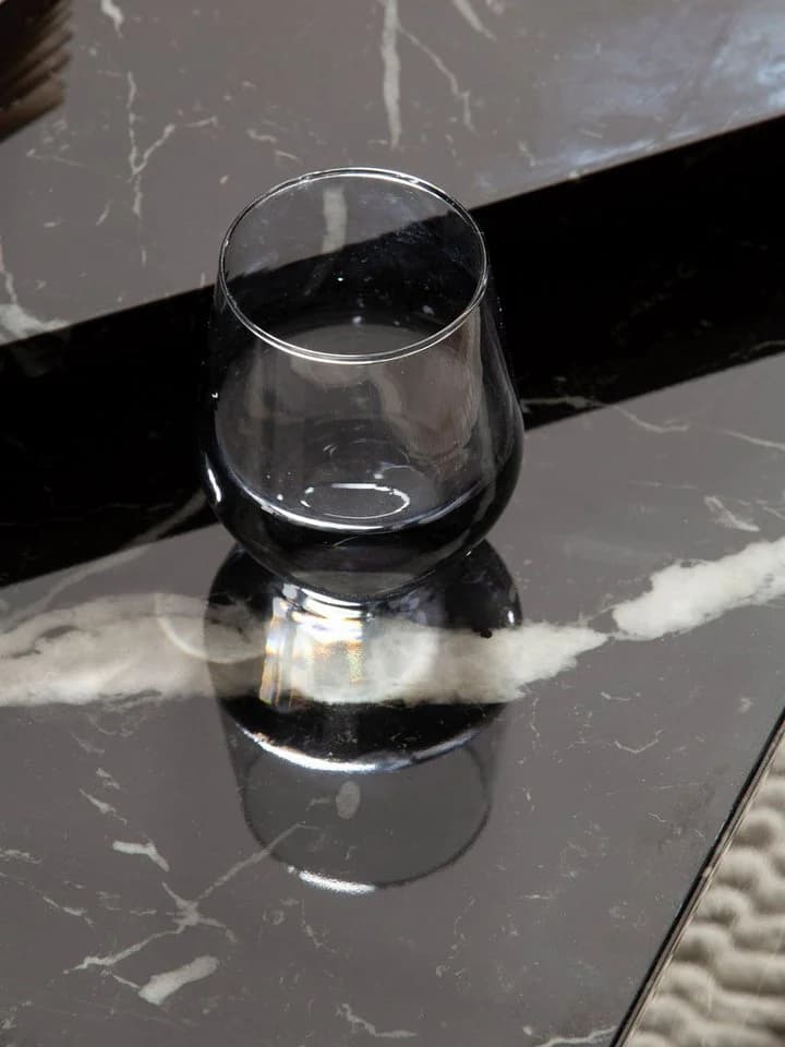 FINEBUY Satztisch Couchtisch Sofatisch MONOBLOC 2er Set Hochglanz Marmor Optik Dreieckig - Bild 5