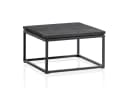 FINEBUY Couchtisch Quadratisch Massivholz Schwarz Industrial Bild 2