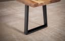 FINEBUY Essbank Akazie Massivholz Baumkante Modern Bild 5
