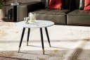 FINEBUY Couchtisch FB60703 Marmor Optik 60 cm Bild 1