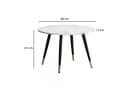 FINEBUY Couchtisch FB60703 Marmor Optik 60 cm Bild 3