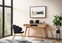 FineBuy Schreibtisch Eiche 120 cm mit Schubladen Bild 2