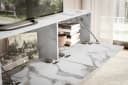 FINEBUY Hängender TV-Schrank Marmor-Optik Weiß Bild 4