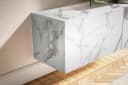 FINEBUY Hängender TV-Schrank Marmor-Optik Weiß Bild 5