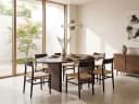 FINEBUY Esstisch FB66342 180cm Massivholz Braun Esszimmertisch Nierenform Bild 1