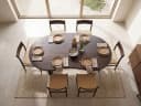 FINEBUY Esstisch FB66342 180cm Massivholz Braun Esszimmertisch Nierenform Bild 5