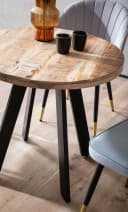 FineBuy Esstisch rund Mango Massivholz Industrial Stil Bild 5