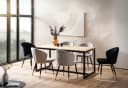 FINEBUY Esstisch Akazie Massivholz Metall Modern Loft Bild 1