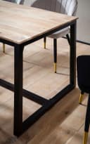 FINEBUY Esstisch Akazie Massivholz Metall Modern Loft Bild 5
