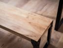 FINEBUY Essbank Akazie Massivholz Industrial Design Bild 4