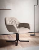FINEBUY Cocktailsessel FB59866 Samt Beige Metall Bild 1