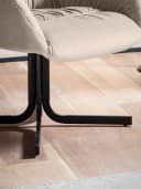 FINEBUY Cocktailsessel FB59866 Samt Beige Metall Bild 5
