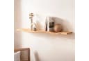 Wohnling Wandregal Akazie Massivholz Wellenform Braun Bild 1