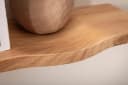 Wohnling Wandregal Akazie Massivholz Wellenform Braun Bild 5