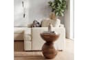 Wohnling Beistelltisch Mango Massivholz Rund Modern Bild 1
