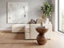 Wohnling Beistelltisch Mango Massivholz Rund Modern Bild 3