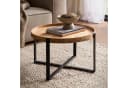 FineBuy Runder Couchtisch Akazie Massivholz 60cm Bild 3