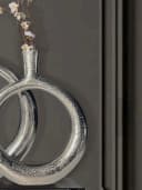 FINEBUY Tischvase 2er Set Aluminium Silber Modern Donut-Form Bild 5