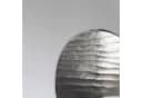 FINEBUY Tischvase 2er Set Aluminium Silber Modern Wellenmuster Bild 4