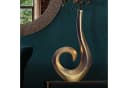 FINEBUY Tischvase FB65128 Vase Blumenvase 47 cm Aluminium Spirale Gold Bild 2
