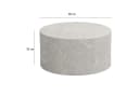 FINEBUY Couchtisch FB71674 Rund 60cm Wohnzimmertisch Sandstein Design Bild 3