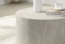 FINEBUY Couchtisch FB71674 Rund 60cm Wohnzimmertisch Sandstein Design Bild 4