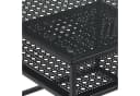 FINEBUY Couchtisch Glas Metall 60 cm Quadratisch Schwarz Ablage Bild 5