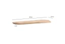 FINEBUY Wandregal FB74760 Akazie Massivholz 80cm Organisch Modern Bild 3