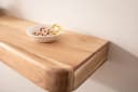 FINEBUY Wandregal FB74740 Schweberegal Akazie Massivholz 100cm Wandboard mit Schubladen Bild 5