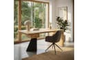 FINEBUY Schreibtisch FB113718 Bürotisch Akazie Massivholz 180 cm mit Schublade Homeoffice Bild 1