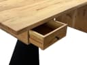 FINEBUY Schreibtisch FB113718 Bürotisch Akazie Massivholz 180 cm mit Schublade Homeoffice Bild 4
