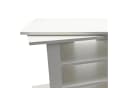 FINEBUY Lowboard FB113939 TV Schrank Weiß 78cm TV Bank Rollen & drehbare Oberplatte Bild 4