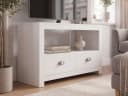 FINEBUY Lowboard FB113949 TV Möbel Weiß 85cm Bild 5