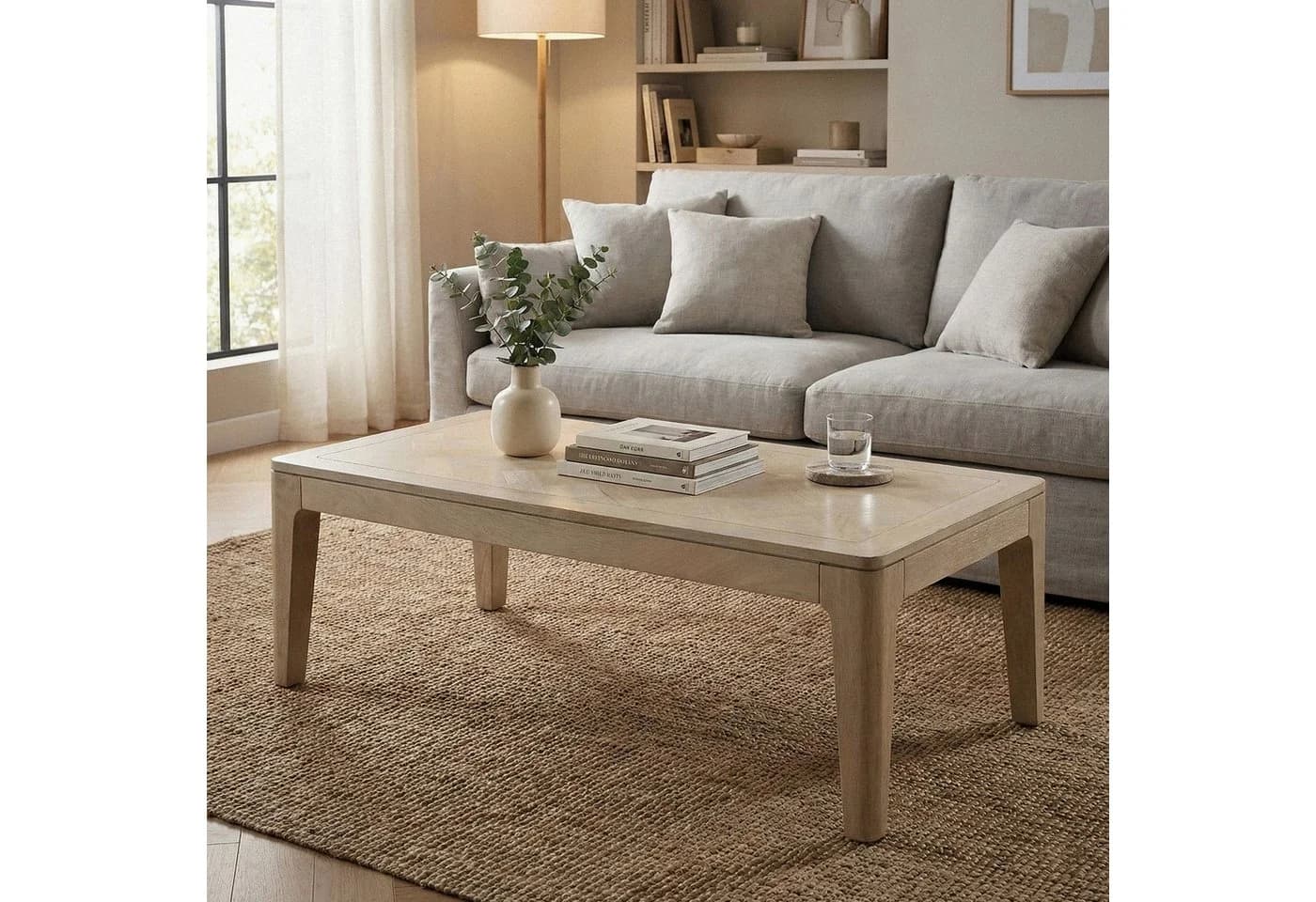 FINEBUY Couchtisch FB77663 Sofatisch 120cm Wohnzimmertisch Loungetisch - Bild 4