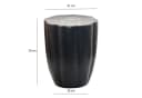 FINEBUY Beistelltisch FB76411 Aluminium Schwarz Moderner Dekotisch Bild 3