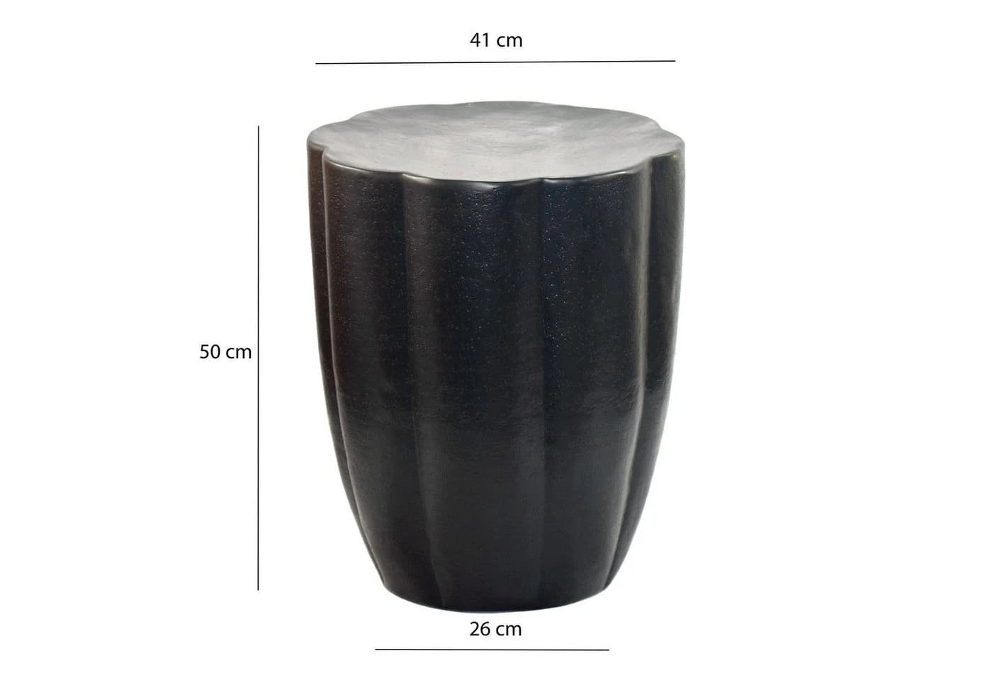 FINEBUY Beistelltisch FB76411 Aluminium Schwarz Moderner Dekotisch - Bild 3