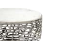 FINEBUY Couchtisch FB77384 Marmor Silber Bild 5