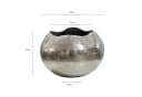 FINEBUY Tischvase Aluminium Silber 30cm Bild 3